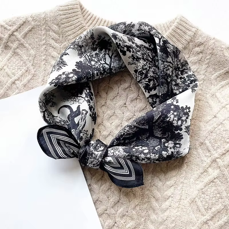 Foulard 100% Soie de Mûrier Naturelle pour Femme