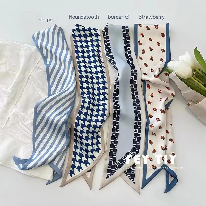 Ensemble série foulard en Satin de soie pour femmes