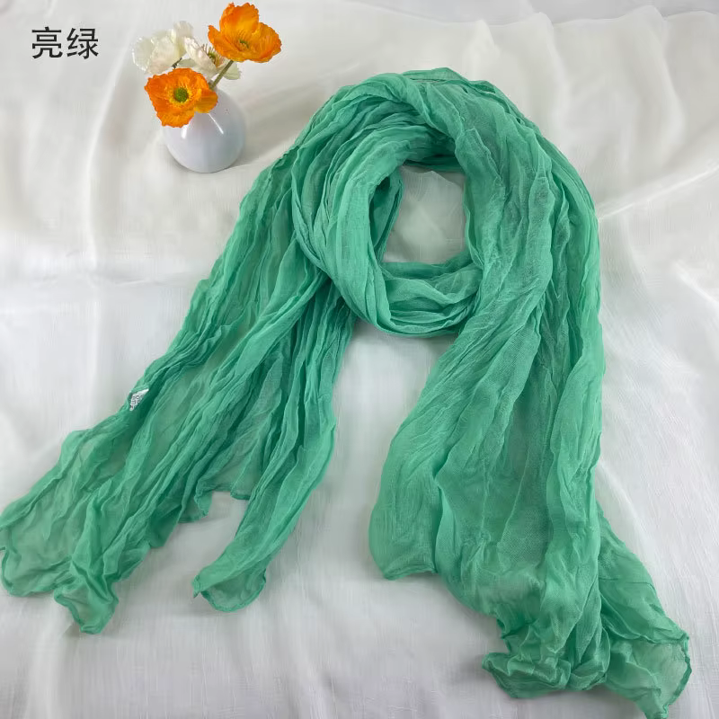Foulards en coton et lin doux et respirant pour femmes