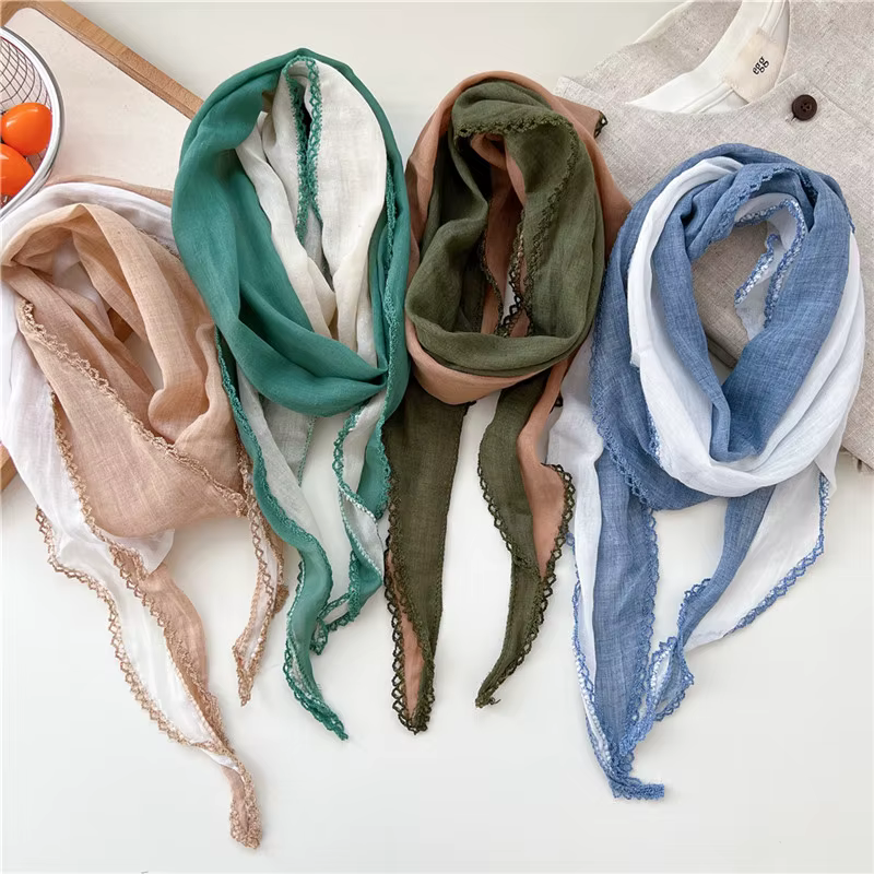 Foulards triangulaires en losange solide