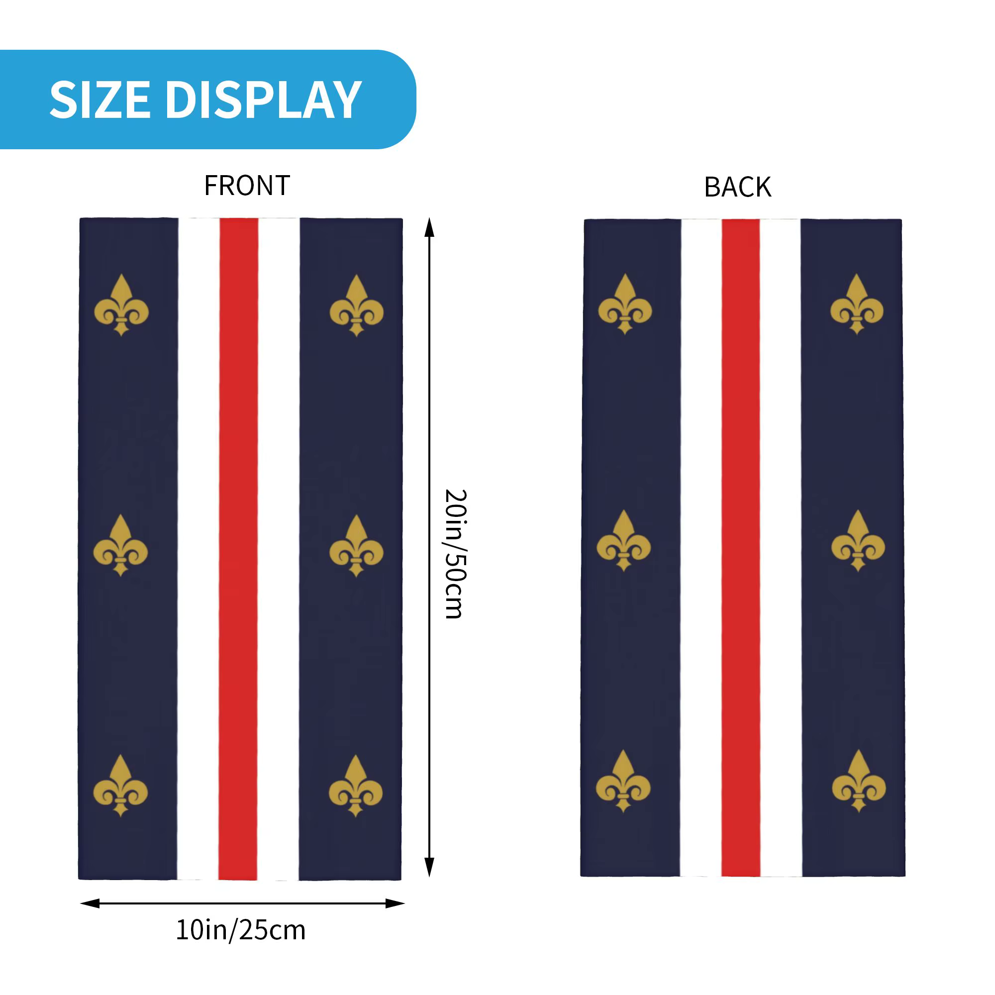 Cache-cou personnalisé avec drapeau français