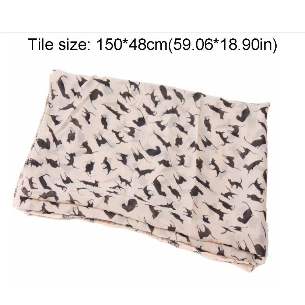 Écharpe colorée en mousseline de soie pour femmes et filles