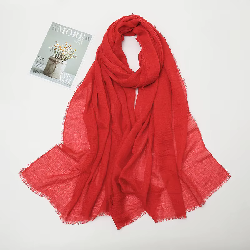Écharpe en coton et lin pour femme