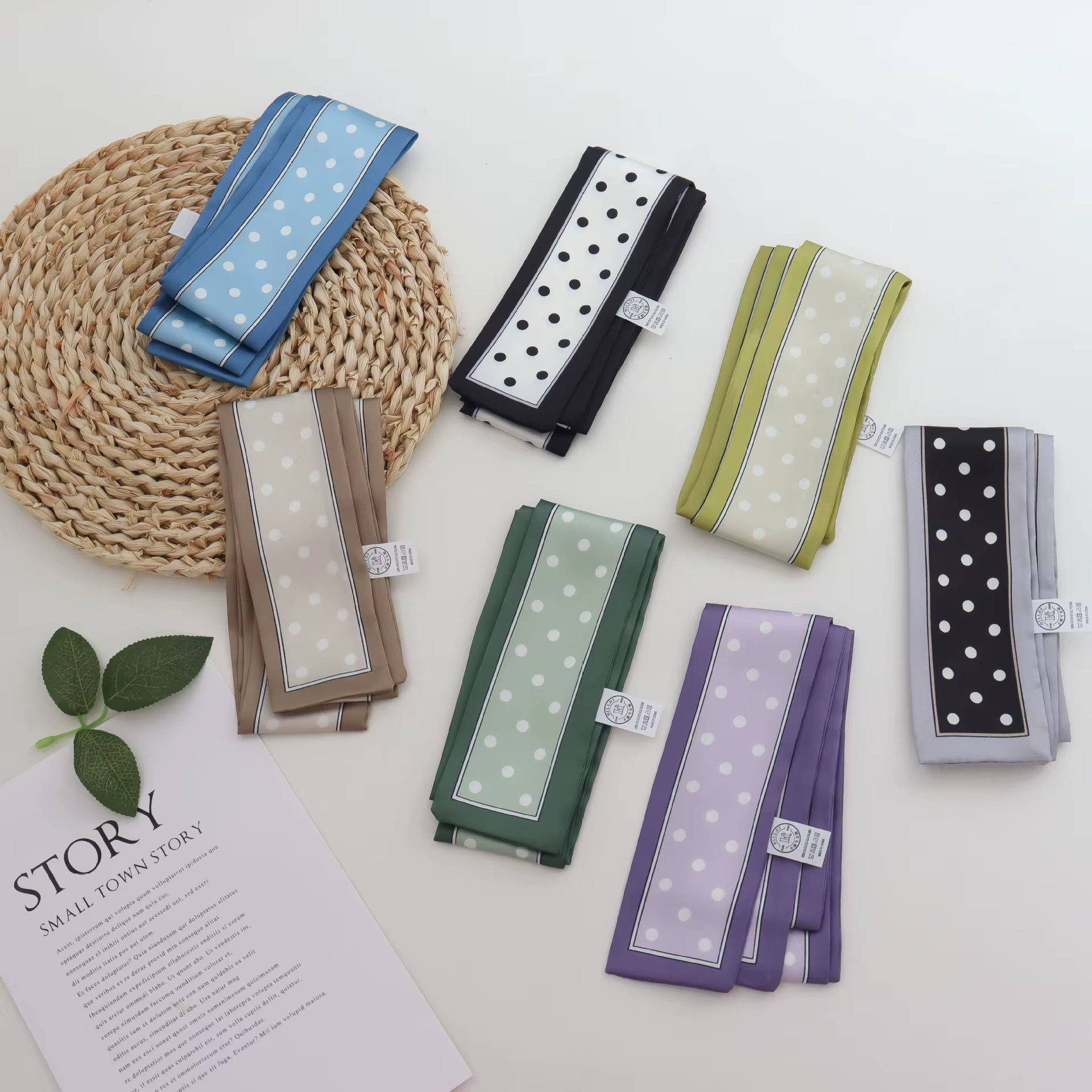 Petit foulard en soie de haute qualité pour femmes