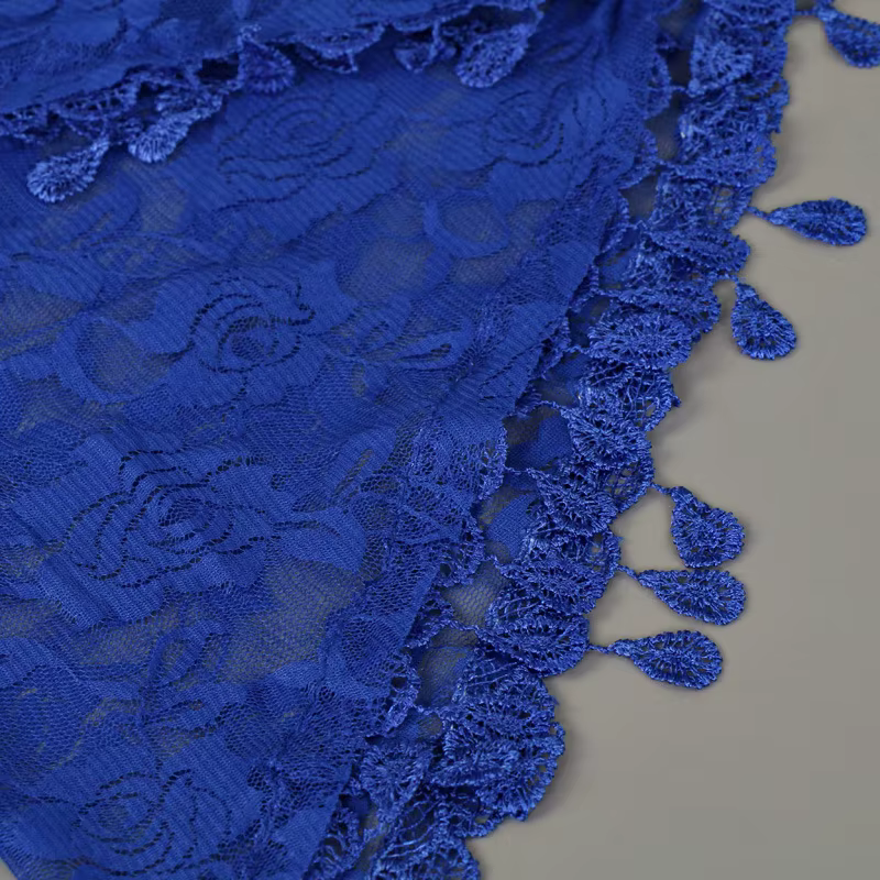 Femmes Rose dentelle écharpe printemps dame solide évider triangulaire foulards doux châle Foulard femme Wrap châles nouveau Style coréen
