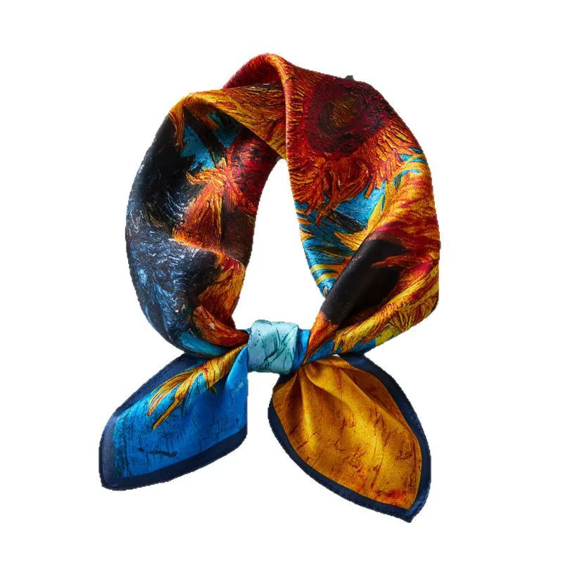 Foulard de cou pour femme 100% soie naturelle