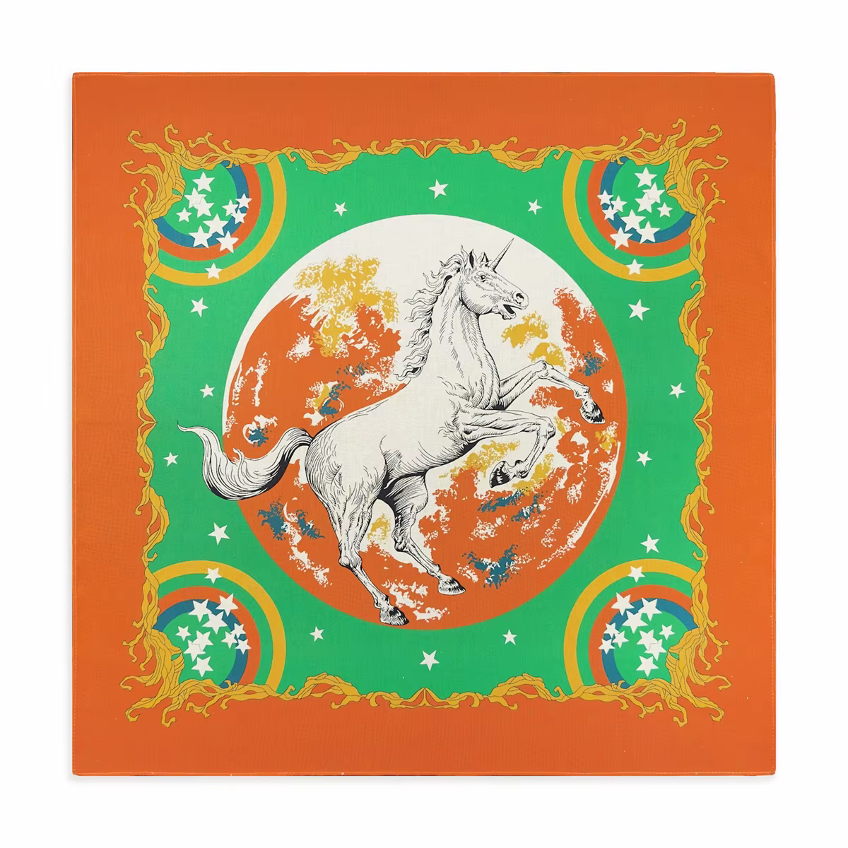 Cheval aigle imprimer haute qualité Hip Hop coton carré écharpe hommes Bandana
