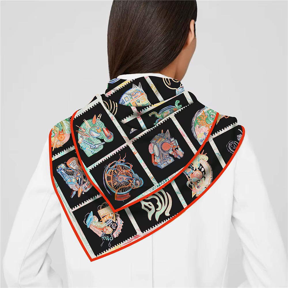 Foulard sergé de luxe pour femmes