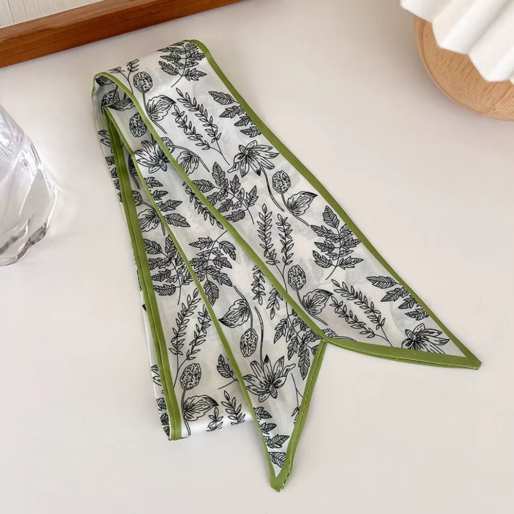Floral Ins longue écharpe feuille douce cou