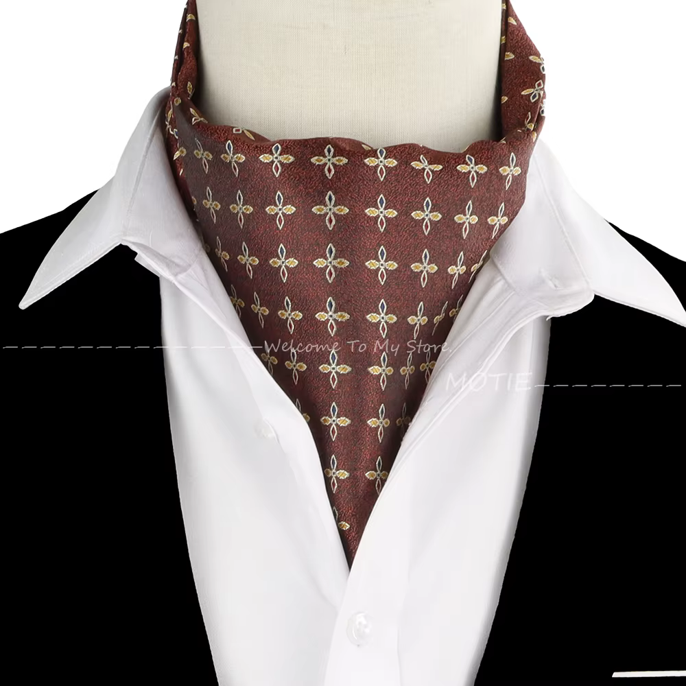 Offre spéciale hommes cravate écharpe Vintage Jacquard Paisley cajou britannique Gentleman luxe