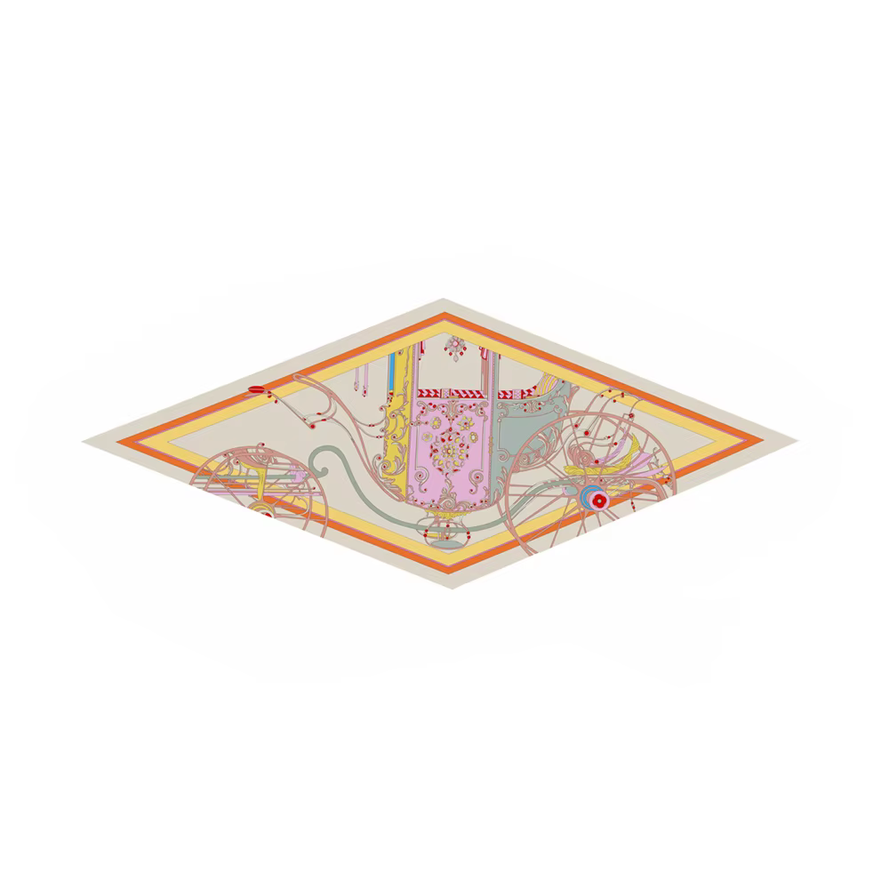 Diamant écharpe chariot impression marque foulards en soie enveloppes femmes luxe Bandana bandeau dame Hijabs