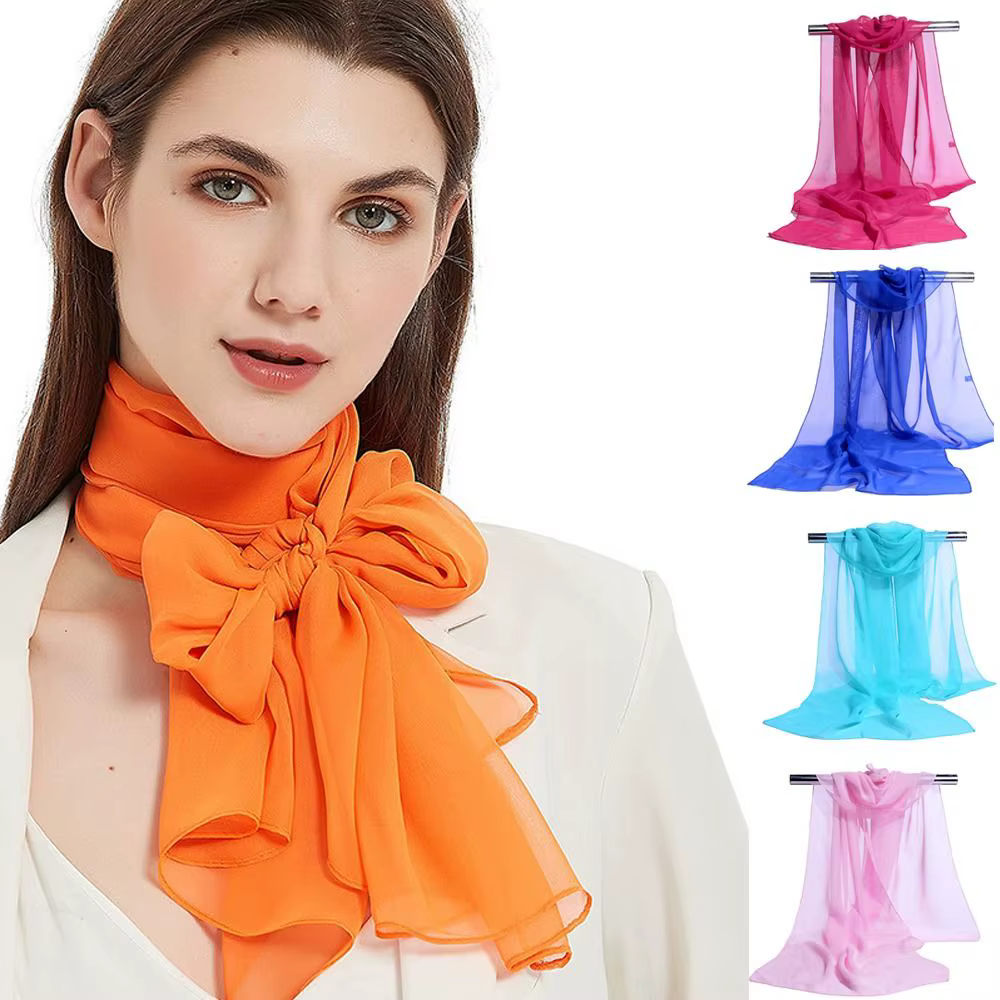 Écharpe en mousseline tendance effet feuille de lotus, de marque de luxe, pour la plage, en soie simulée, accessoire d'été pour femme