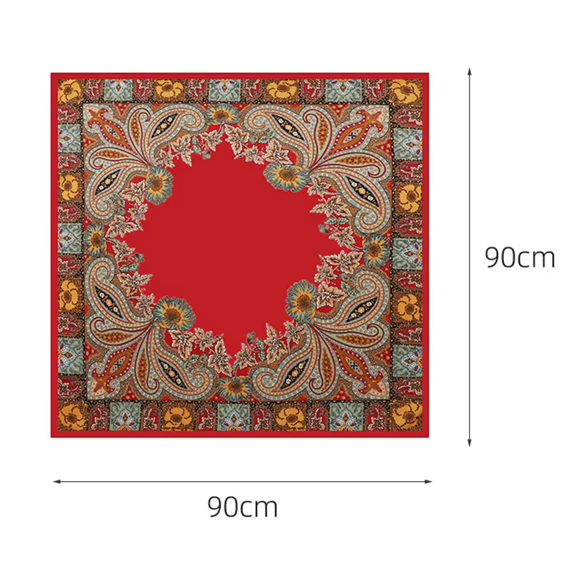 Foulard carré 90 cm pour femme