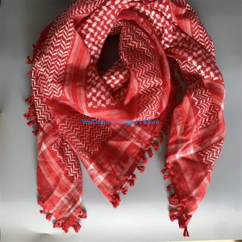 X4YC Jacquard Pattern Scarf arabe tactiquement Kerchief Multi-Put Shemagh