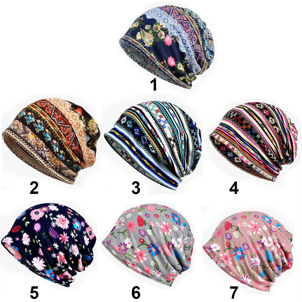 Chemo Caps Femmes Baggy Slouchy Beanie Chapeau Sport Casual Chapeaux Écharpe Snood