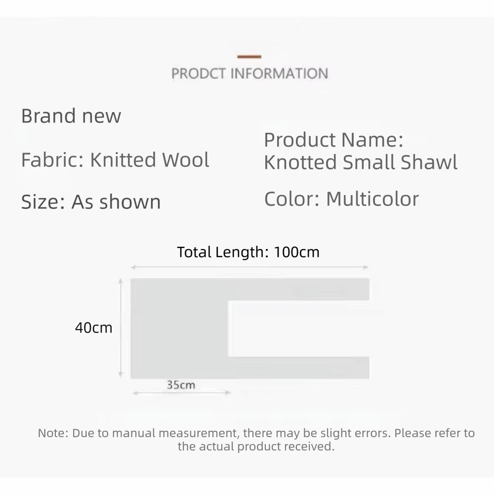 Châle fin en tricot de style coréen