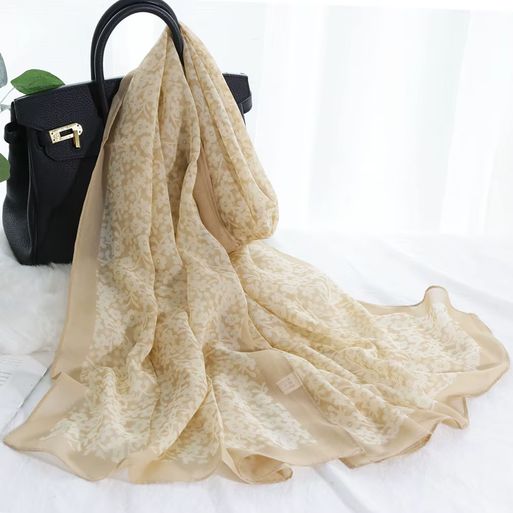 Foulard en mousseline de soie pour femmes