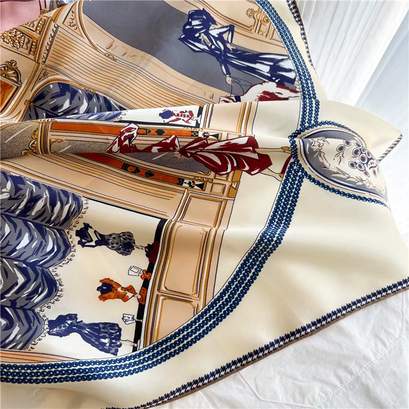 Foulard en soie de mûrier de 110cm