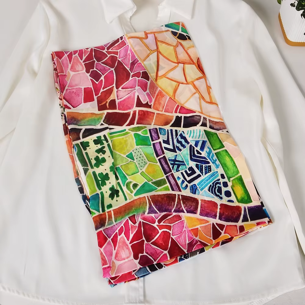 BYSIFA | Rose 100% foulard en soie de mûrier