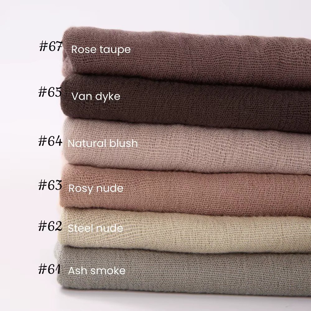 Offre d'usine : Grand foulard uni en coton doux et viscose