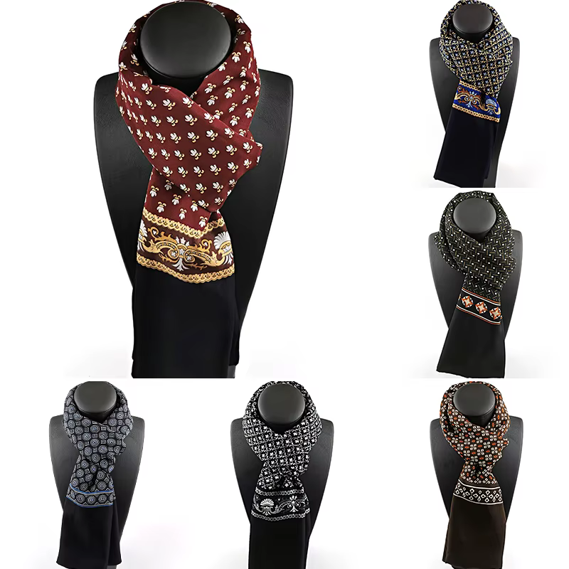 Injplanchers f-Foulard de cou à carreaux College pour hommes