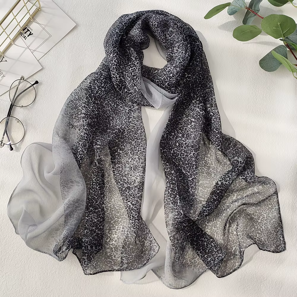 Foulard en mousseline de soie Georgette pour femmes