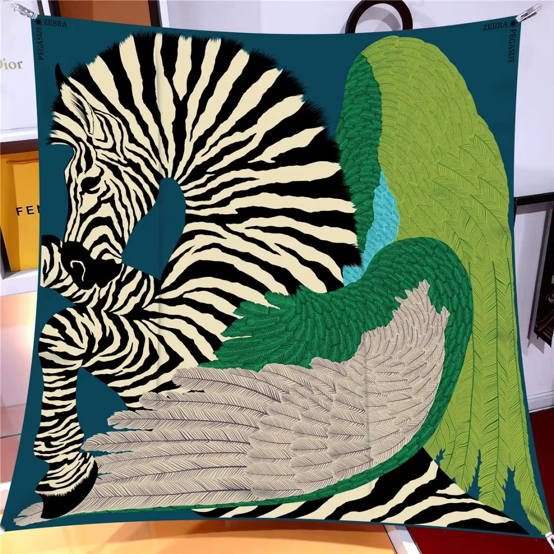 Foulard carré pour tête et cou pour femme