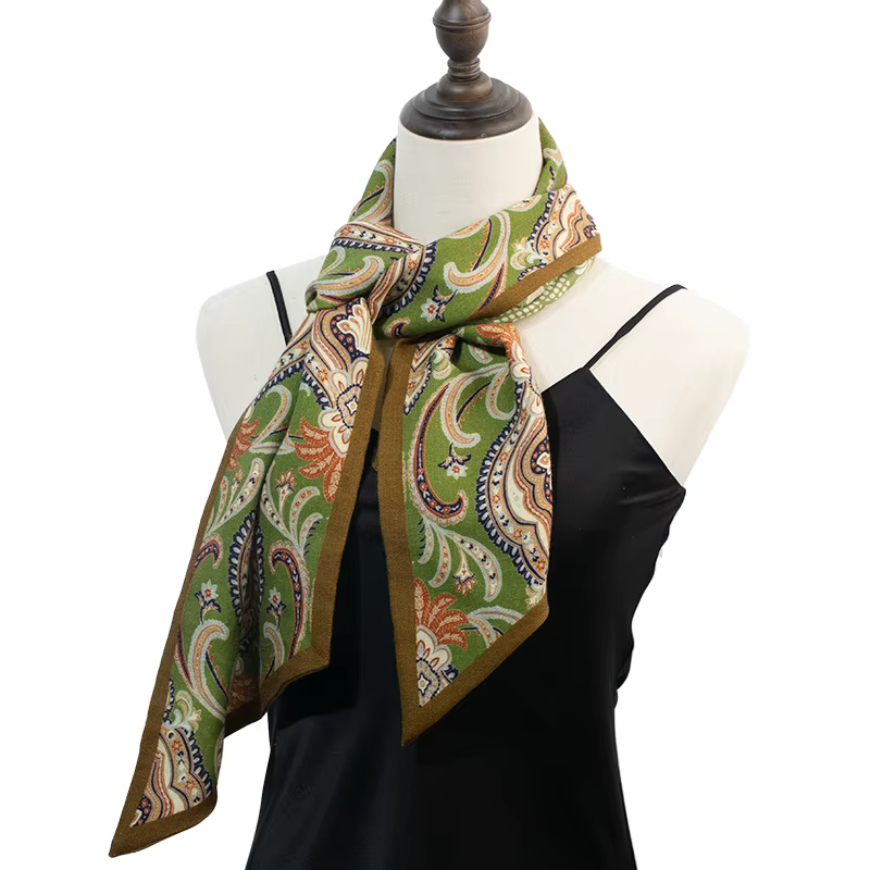 Écharpe Foulard Premium 70% Laine 30% Soie