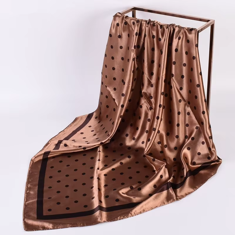 Foulard de tête femmes marque de luxe 90 × 90 cm