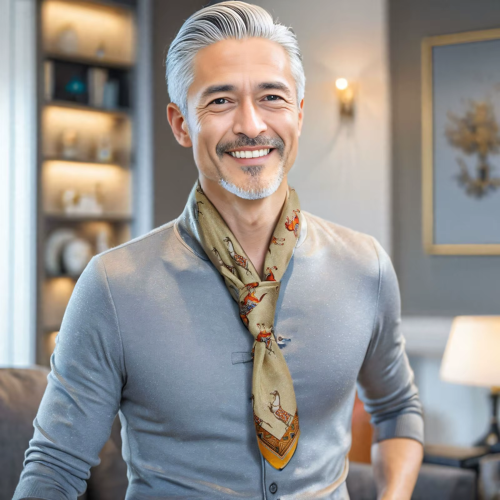 Foulard en soie pour hommes