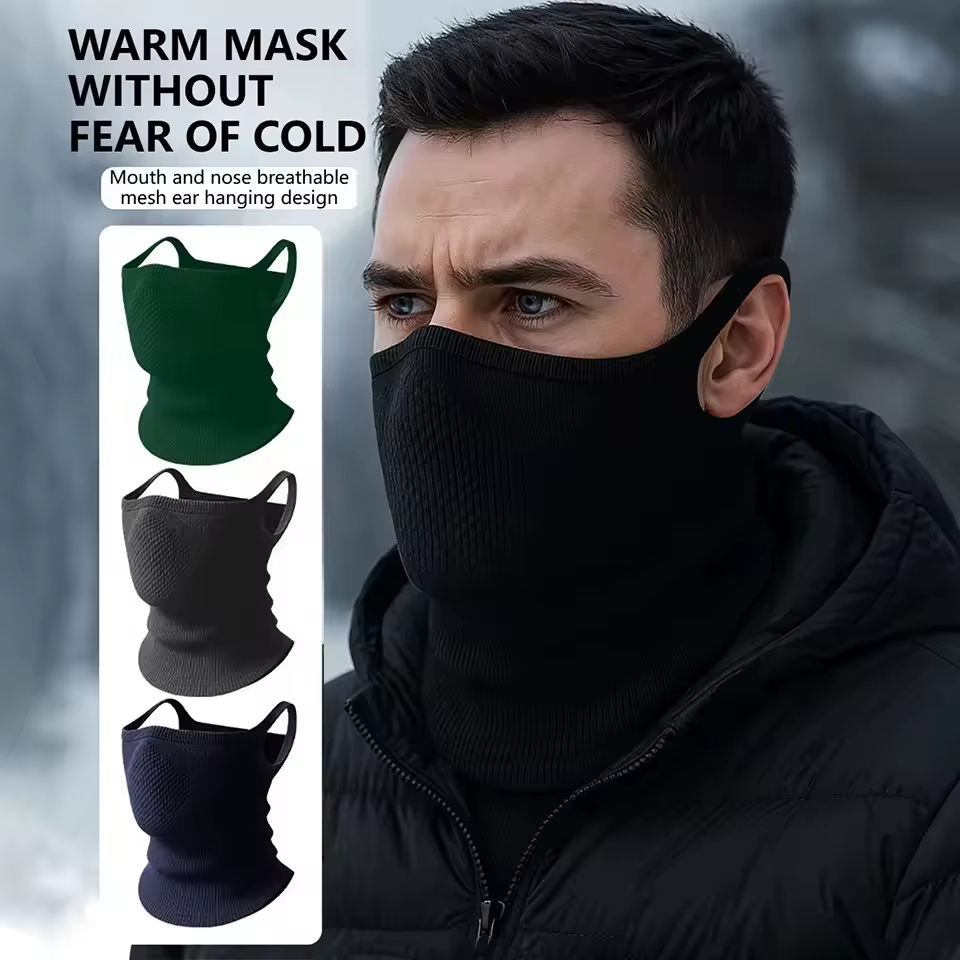 Automne hiver oreille suspendus cou Protection écharpe cyclisme vélo visage couverture respirant coupe-vent amping course cou guêtre