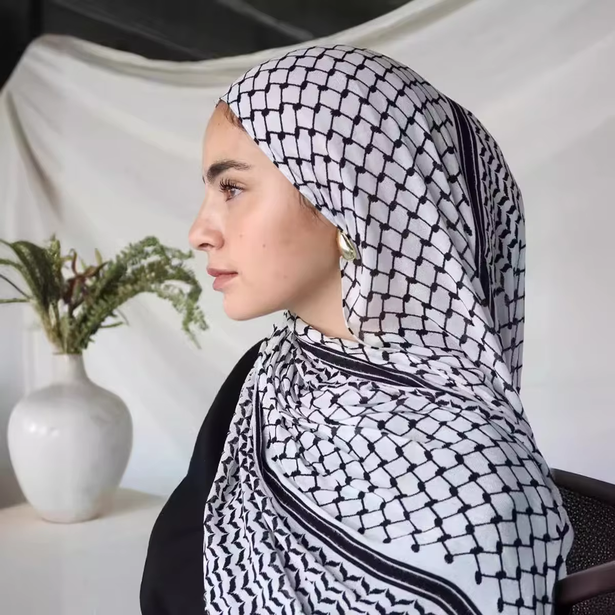 Offres spéciales Keffiyeh imprimer dames musulmanes Hijab