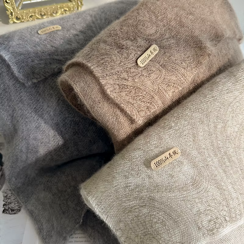 100% écharpe en cachemire de luxe pour les femmes mode haut de gamme classique imprimé