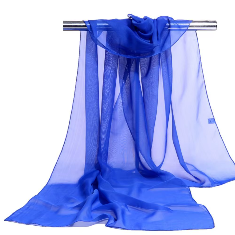 Écharpe en mousseline tendance effet feuille de lotus, de marque de luxe, pour la plage, en soie simulée, accessoire d'été pour femme
