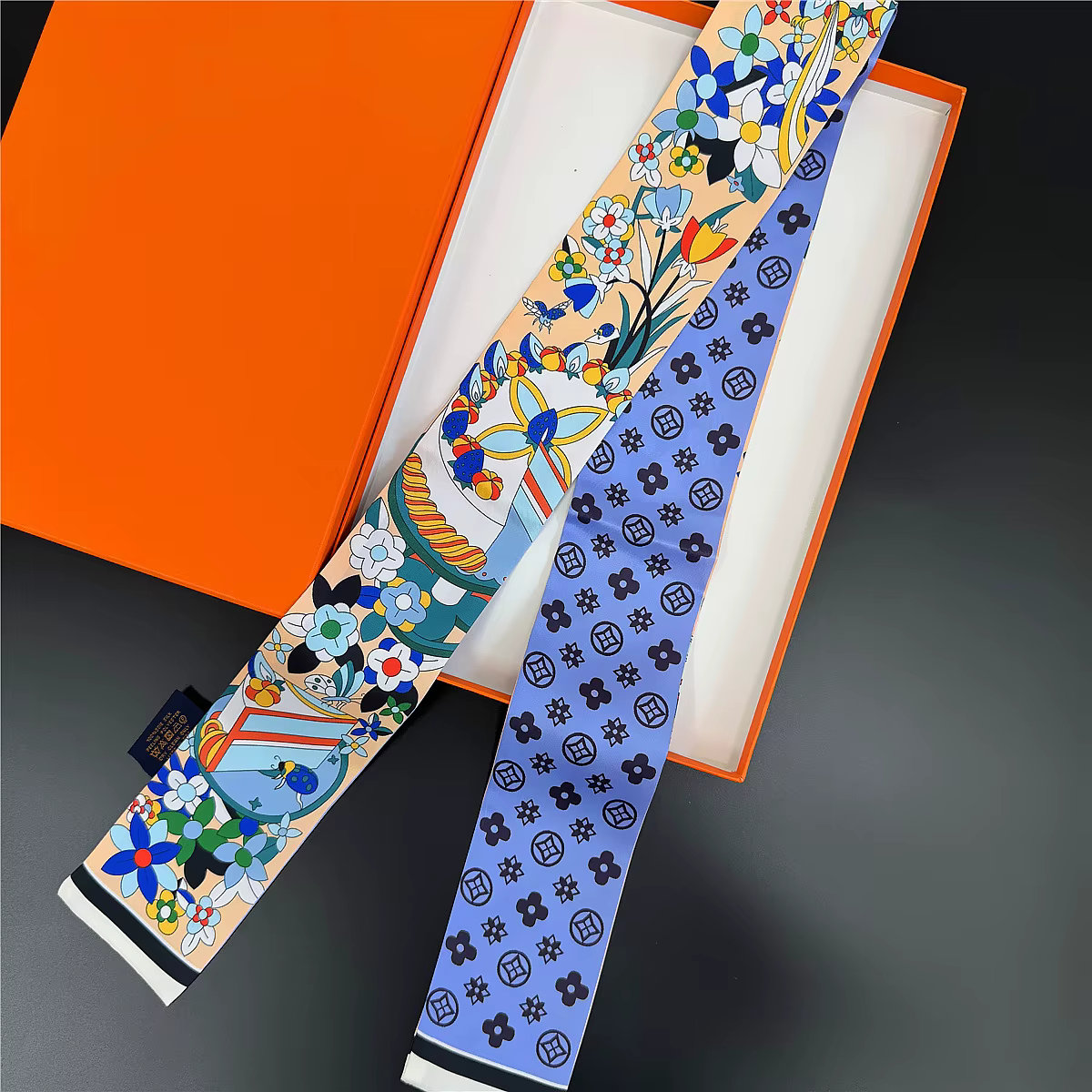 Foulard en soie polyvalent et élégant