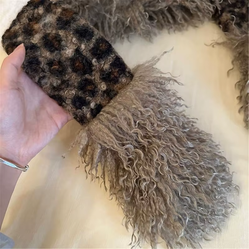 39BB – écharpe ras du cou en tricot fourrure pour femmes filles