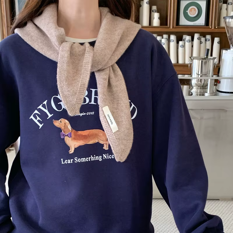 Femmes écharpe 100% laine foulard cravate foulards pour dame