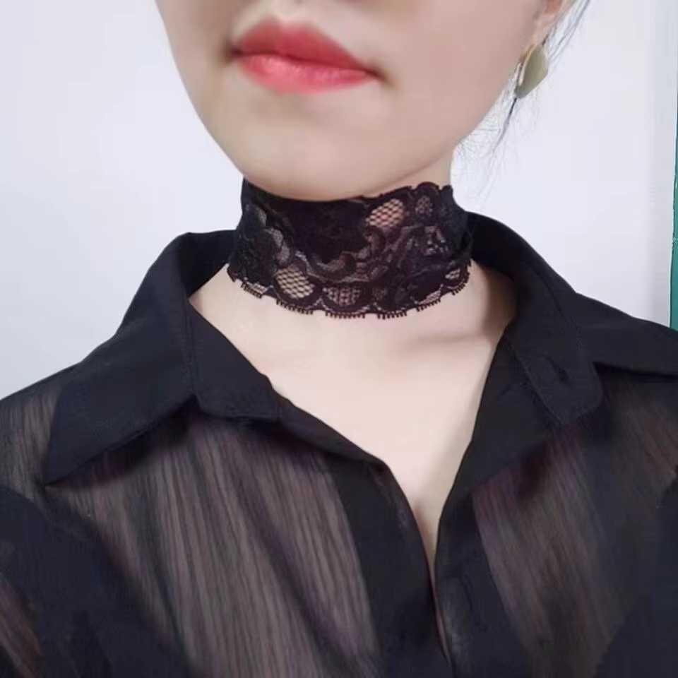 Écharpe de protection du cou en dentelle