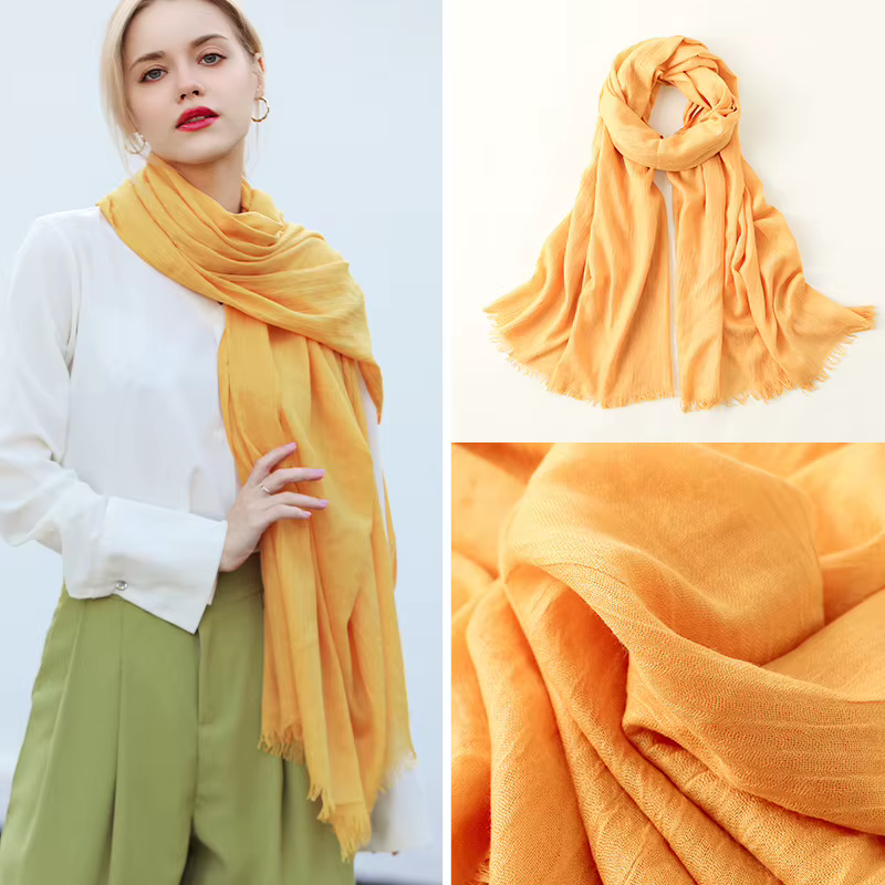 Écharpe en lin de coton pour femme