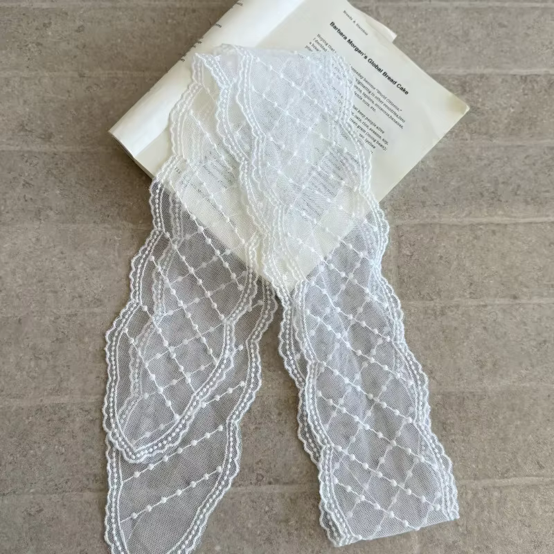 Nouvelle dentelle florale cheveux écharpe longue maigre ruban foulard bande foulards voyage Photo bandeau pour femmes petites écharpes юбка
