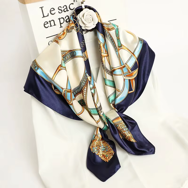 Foulard en Soie Imprimé 90x90cm