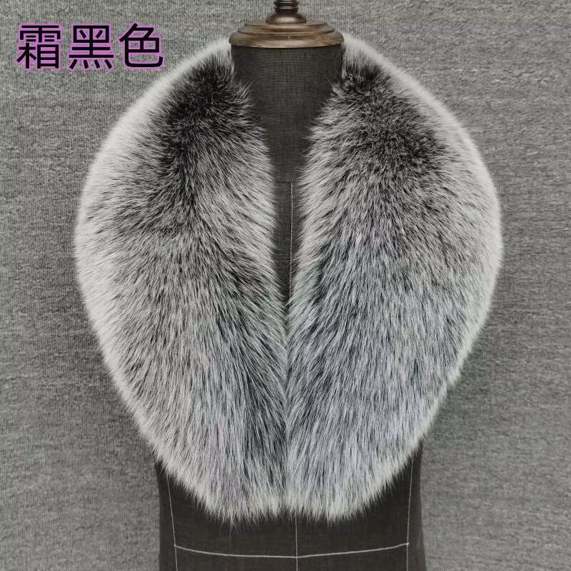 Écharpe en fourrure de renard naturelle pour manteau