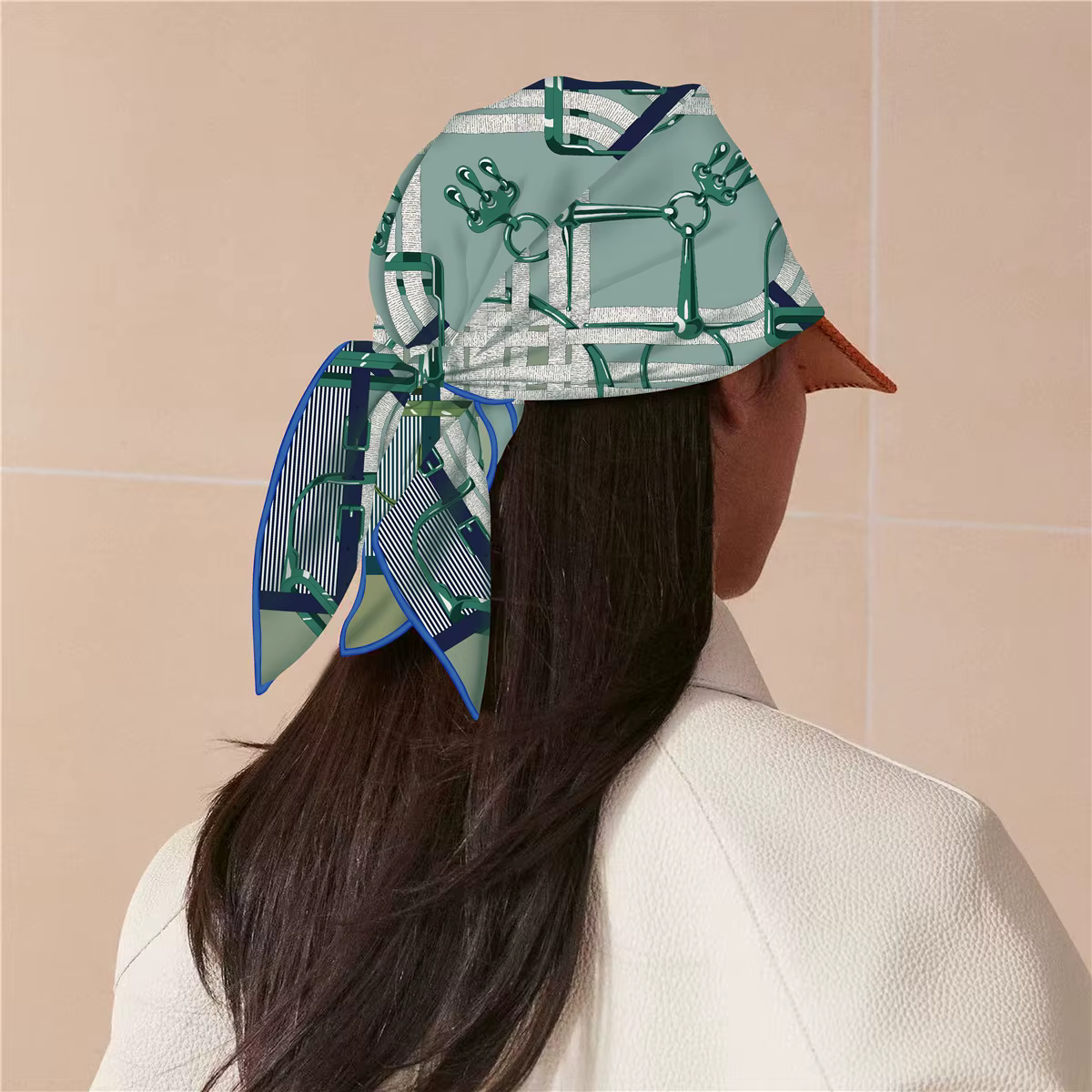 Foulard en Soie Double Face pour Femme