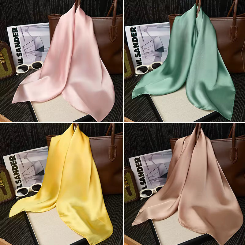 Foulard uni 70*70cm pour femme