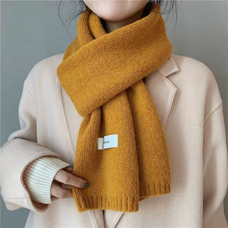 Écharpe de couleur unie de Style coréen pour femmes