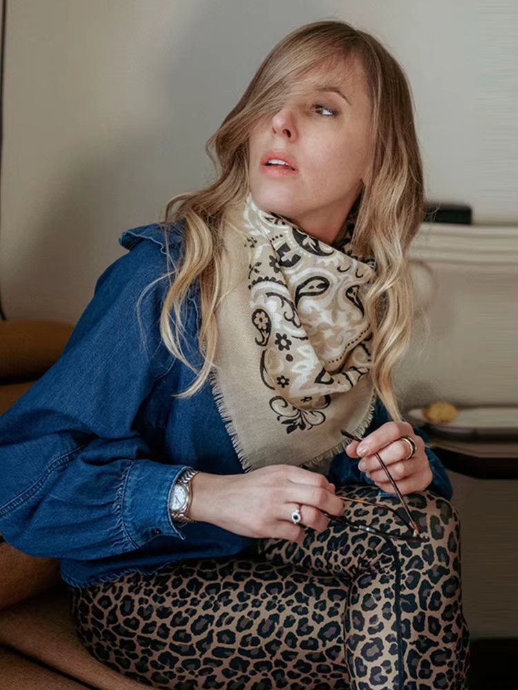 Écharpe vintage pour femme