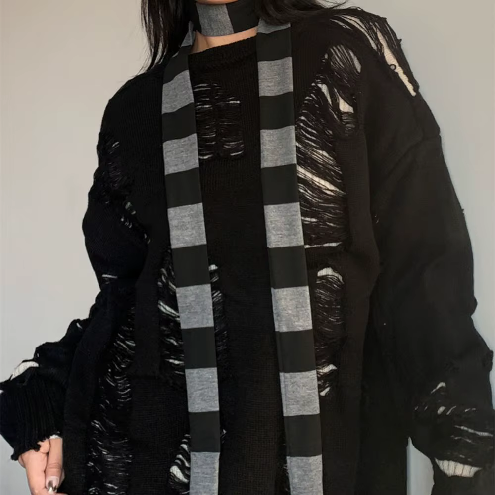 Écharpes en coton Harajuku pour femmes