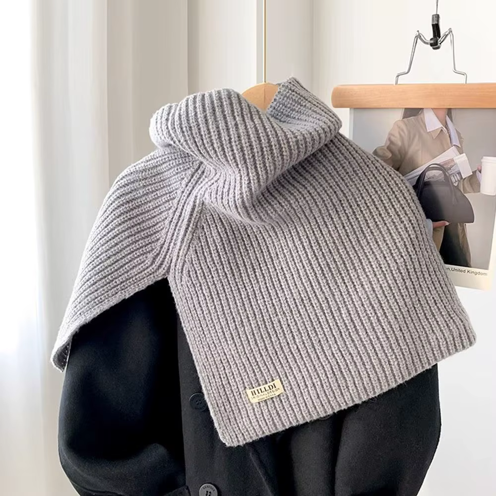 Écharpe à col roulé fendu pour femmes et filles