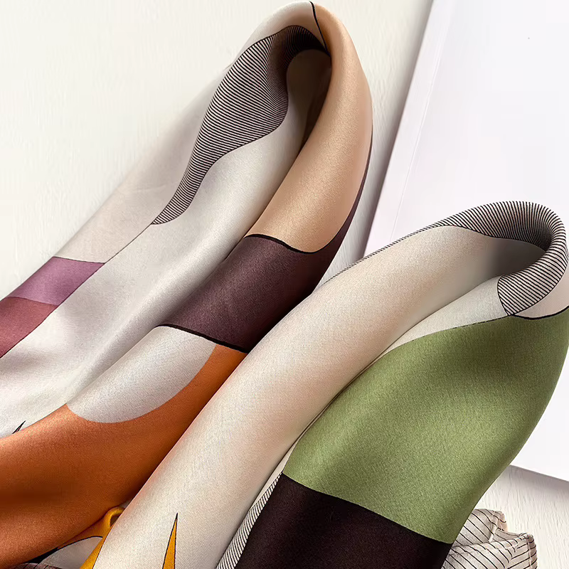 Foulard pour cheveux 100% pure soie de mûrier pour femmes