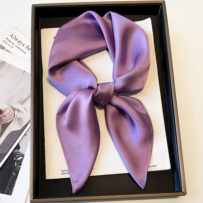 Écharpe simple de couleur unie pour femme
